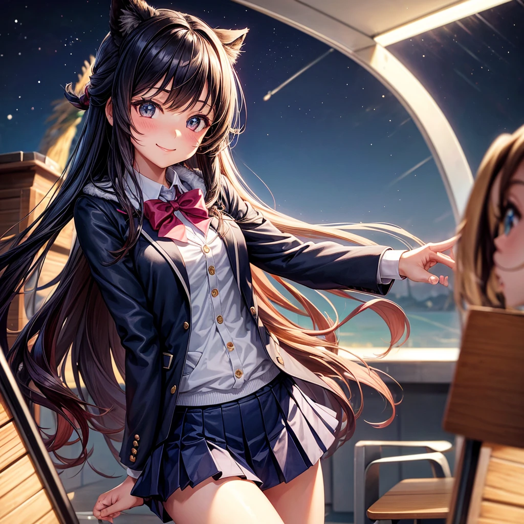 best quality，，smile，blazer，swimsuit，nepal，School，classroom，Collective of girls，JK，A girl taking off her uniform，Sexy and cute，Uniform of the Future，Ribbon on uniform，evolution系ファッション，middle School girlultiple girls are depicted,harem，idol group，infinite possibilities，leather jacket，hoodie，fur jacket，Clothing of the future，evolution，starry sky background，photo shoot，long hair，wearing a cardigan，beautiful girlの国，girl&#39;s paradise，highest quality，big breasts，leather jacket，happy girl,horny girl，blue eyes，perfect face，standing position，She has her bangs down，fur jacket,Beautiful eyes，smooth hair，perfect eyes，beautiful girl，Angel Girl，multicolored hair colors，naughty girl，beautiful，High-dimensional beautiful girl，Multidimensional beautiful girl，gathering，Group、，