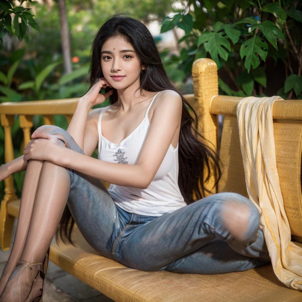 (best quality,hd quality,highres) (animated avatar of kerala girl:1.1,figure:1.1) A stunning animated avatar of her comes to life in high resolution. She has a captivating figure with graceful movements. 
(outfit) She is dressed in a t shirt and gray color jeans, showcasing her unique style. The clothing is carefully designed with attention to detail, highlighting her individuality. 
(lighting) The lighting in the scene is soft and warm, enhancing the overall atmosphere. It creates a gentle glow that illuminates her features, adding depth and dimension to the image. 
(personality) Her personality shines through her expressive eyes and vibrant smile. She exudes confidence and charisma, making her presence captivating and enigmatic. 
(dress) Her dress flows gracefully, accentuating her every move. The fabric has a beautiful texture, with intricate patterns and exquisite craftsmanship. 
(photoshoot) The scene resembles a professional photoshoot, with a seamless backdrop and professional equipment. The focus is on capturing her beauty and charm. 
(vivid colors) The colors in the image are vibrant and rich, adding vibrancy and liveliness to the overall composition. They create a visual feast for the eyes, showcasing the dynamic nature of her character. 
(bokeh) The background has a beautiful bokeh effect, with softly blurred lights that add a dreamy and enchanting atmosphere to the image. 
(portraits) The image is created in the style of portraits, emphasizing the subject and capturing their essence in a timeless manner.