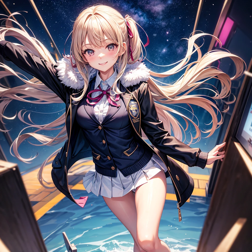 best quality,,smile,blazer,swimsuit,School,classroom,Collective of girls,JK,A girl taking off her uniform,Sexy and cute,Uniform of the Future,Ribbon on uniform,evolution系ファッション,middle School girlultiple girls are depicted,harem,idol group,infinite possibilities,leather jacket,hoodie,fur jacket,Clothing of the future,evolution,Track jacket,starry sky background,photo shoot,long hair,wearing a cardigan,beautiful girlの国,girl's paradise,highest quality,big breasts,leather jacket,happy girl,horny girl,blue eyes,perfect face,standing position,She has her bangs down,fur jacket,Beautiful eyes,smooth hair,perfect eyes,beautiful girl,Angel Girl,multicolored hair colors,naughty girl,beautiful,High-dimensional beautiful girl,Multidimensional beautiful girl,gathering,Group、,