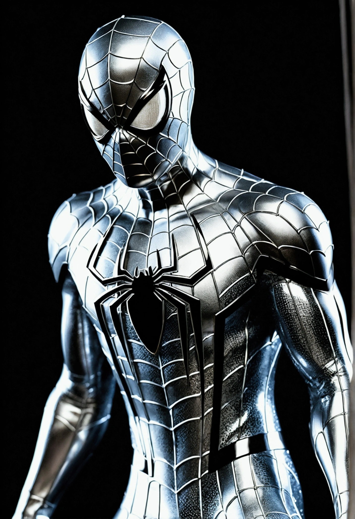 Silver shine spiderman