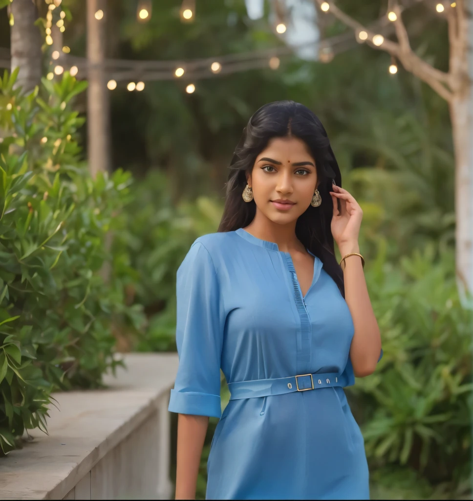 (best quality,hd quality,highres) (animated avatar of kerala girl:1.1,figure:1.1) A stunning animated avatar of her comes to life in high resolution. She has a captivating figure with graceful movements. (Dress) blue saari and whit blouse. ((Back ground)) lexuary bedroom