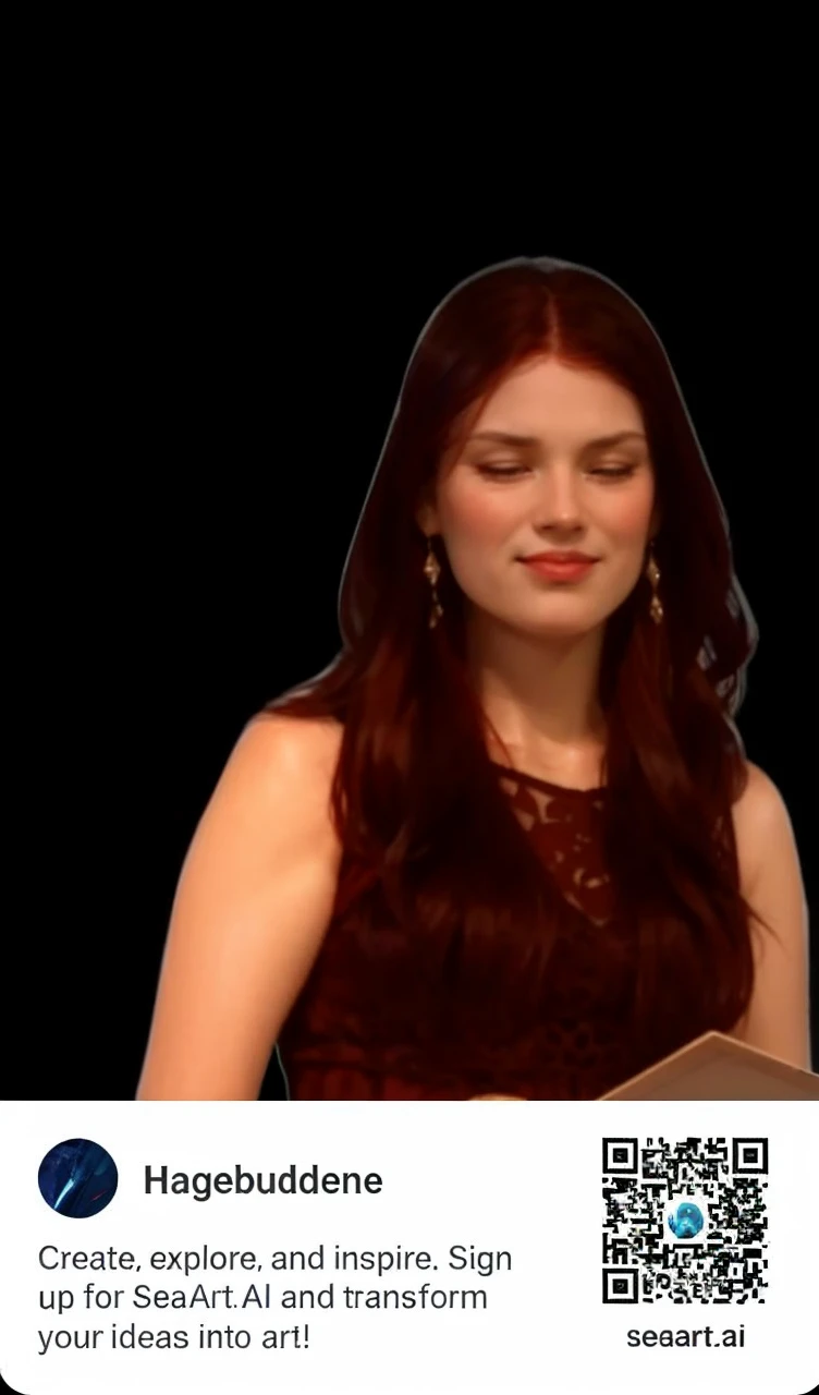 Queen, red dress red dark red hair