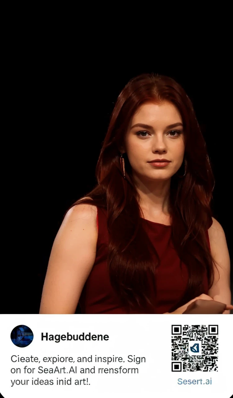 Queen, red dress red dark red hair