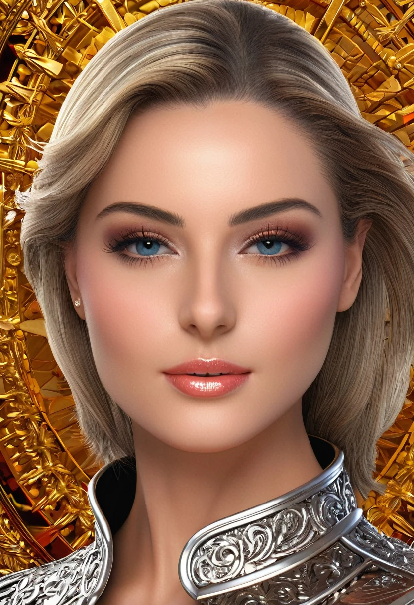 superior quality, high resolution, complex and detailed, head of'artwork, Photographie RAW, Photorealistic:1.5, une belle femme européenne de 20 ans, (beautiful detailed face:1.6), (avec jambes écartées:1.5), (robe très courte:1.2), Kale, pussy, a necklace, (brown-hair), (Brown eyes), heels, , Historical context , (Kaleit:1.3)
