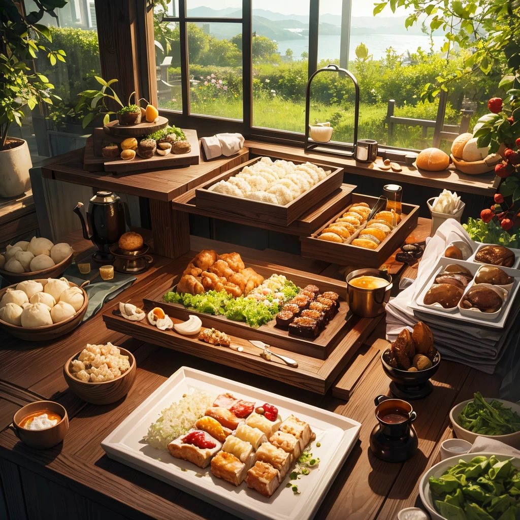 Best Quality,8k,Otherworldly food,Gourmet,looks delicious,全くnew食べ物,upscale,Anime Art,Nature,Gourmet天国,rich,masterpiece,new,