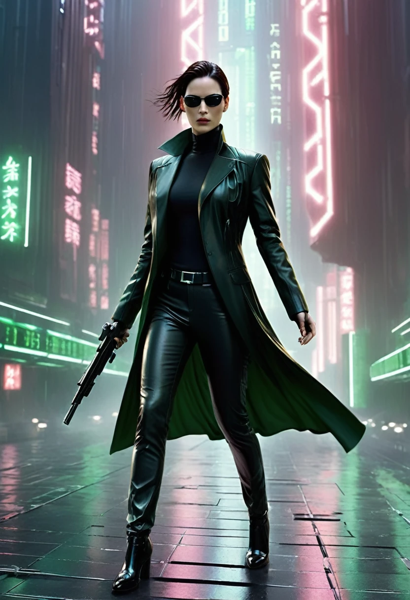 Prompt: “The Matrix” Inspired Video
Create a dynamic and visually stunning video inspired by the iconic film “The Matrix.” The video should capture the essence of the movie’s cyberpunk aesthetic, featuring:
1. Green Code Rain: Incorporate the signature falling green code, symbolizing the digital nature of the Matrix.
2. Urban Dystopia: Show a futuristic, dystopian cityscape with towering skyscrapers, neon lights, and dark, gritty streets.
3. Action Sequences: Include fast-paced action scenes with martial arts, slow-motion bullet dodging, and intense combat, reminiscent of the film’s choreography.
4. Characters: Feature characters styled like Neo, Trinity, and Morpheus, wearing black leather outfits and sunglasses.
5. Virtual Reality: Highlight the concept of a simulated reality, with glitches, digital distortions, and surreal transitions between the real world and the Matrix.
6. Philosophical Elements: Integrate thought-provoking quotes and imagery that reflect the film’s themes of reality, control, and freedom.
7. Soundtrack: Use a suspenseful and adrenaline-pumping soundtrack that matches the intensity and atmosphere of the visuals.
The overall tone should be mysterious, thrilling, and thought-provoking, staying true to the spirit of “The Matrix.”
Let me know if you need any adjustments or additional details!