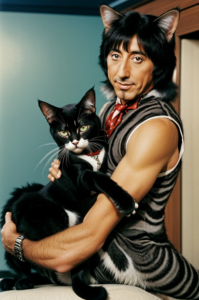 Peter Criss being a real cat