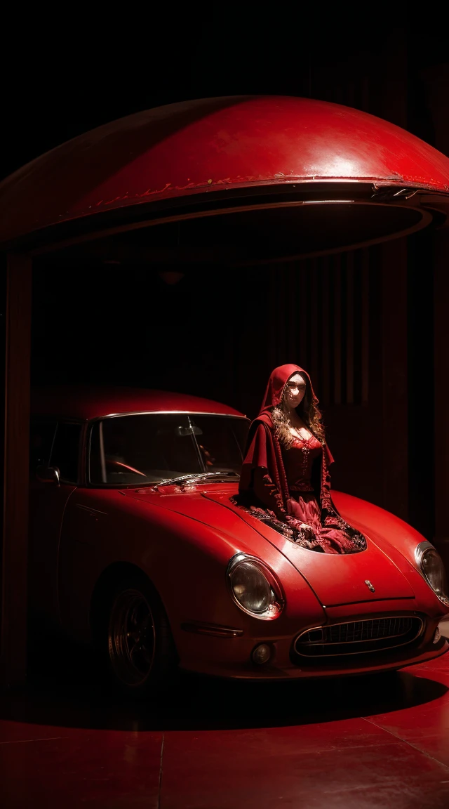 ((masterpiece)), ((best quality)), ((detailed)), ((Amazing)), (Wheels within wheels), ((meticulous)), crimson Sorceress, Blood Magic, crimson, photo, movie lighting, mood lighting, evocative lighting, dramatic lighting, low light photography