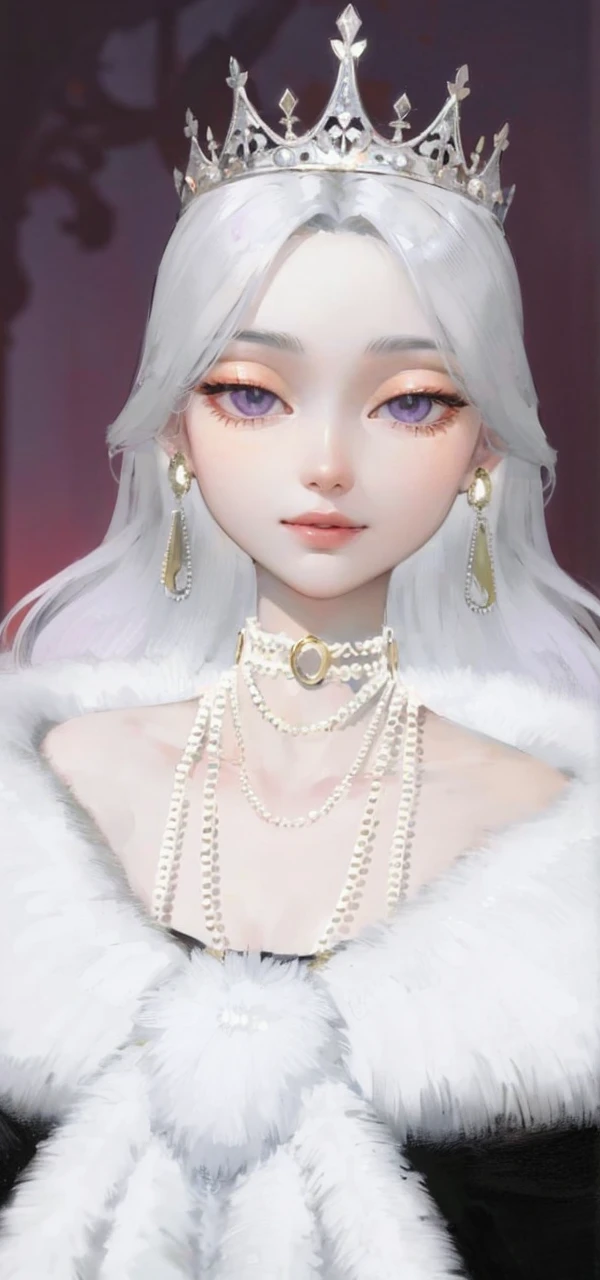 Best quality, masterpiece, purple eyes, high quality hair, white-haired, purple eyes, high quality eyes