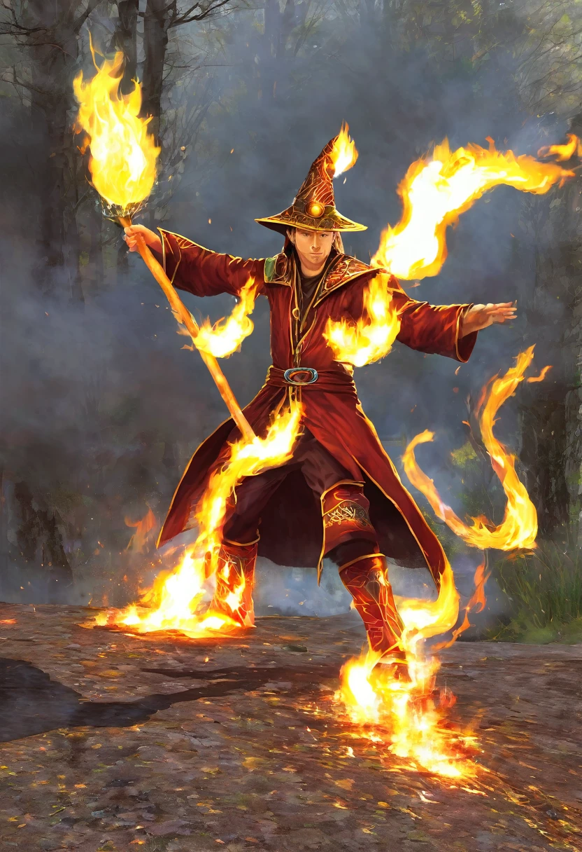 A fire wizard