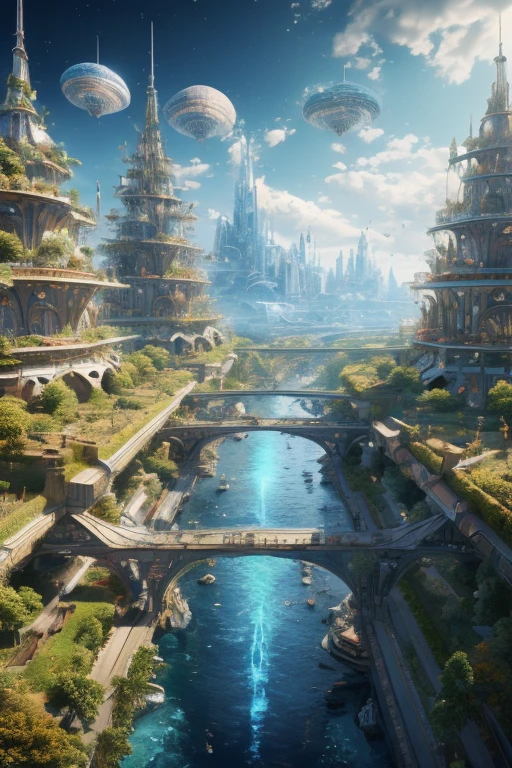 ((masterpiece)), (best quality), official art, extremely detailed CG, unity 8k wallpaper, ultra detailed, detailed background, vivid color, photorealistic, 
landscape, future city, girls, 
 