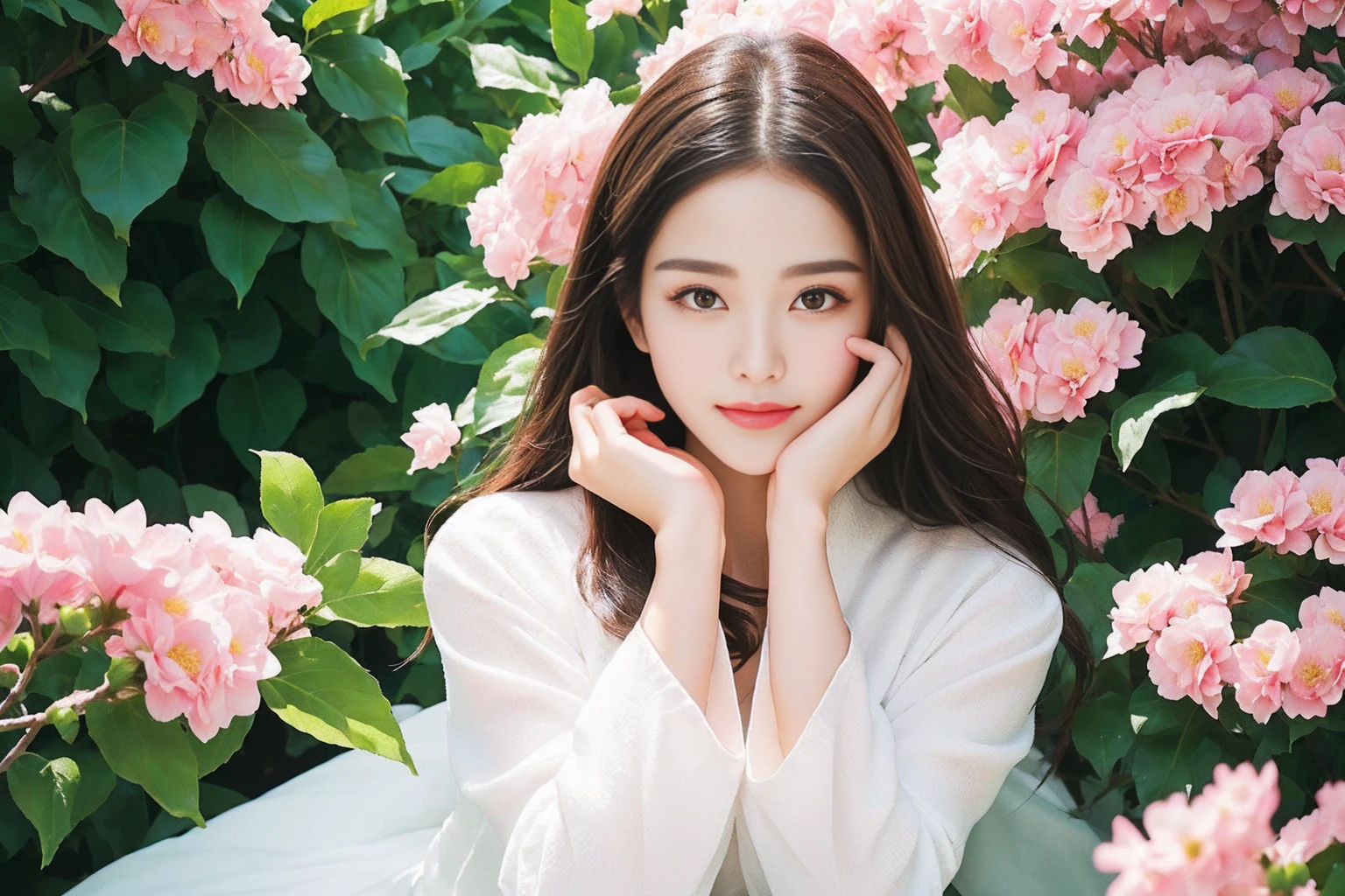 Highest quality Clean your feet To a beautiful face Photo style More flowers Fantasy