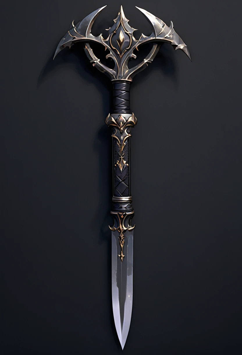 masterpiece, 8k, best quality, highly detailed, a whip weapon made of pitch black leather with grey deathblight surrounding it