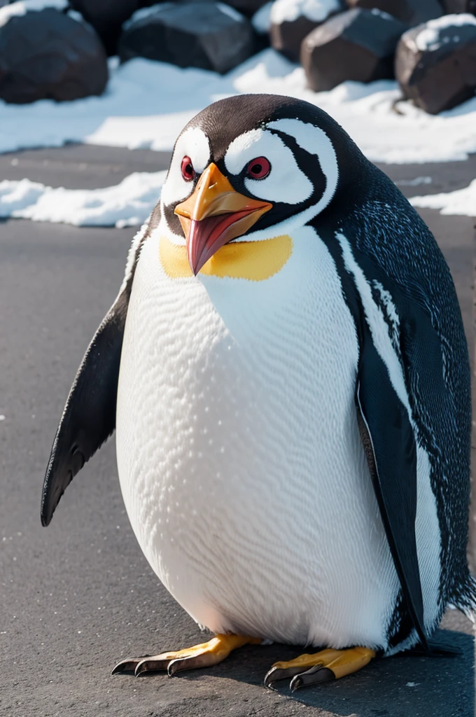 Angry penguin