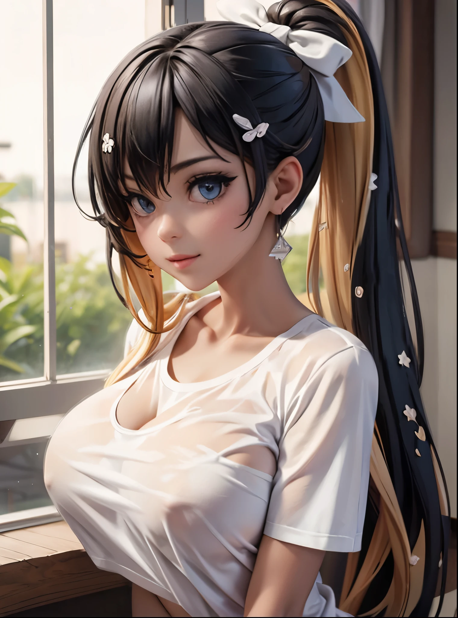 half breast t-shirt