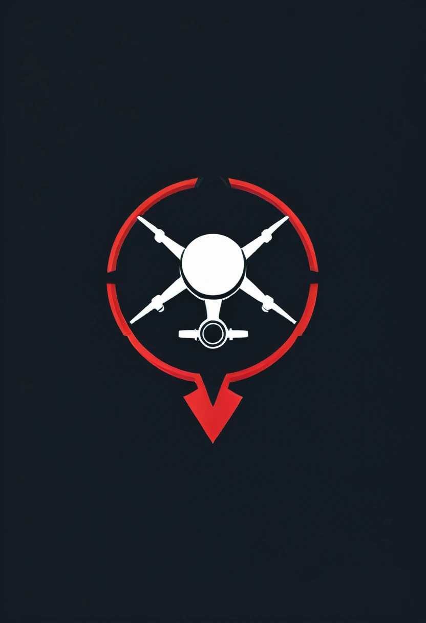 symbol Drone piloting logo design symbol