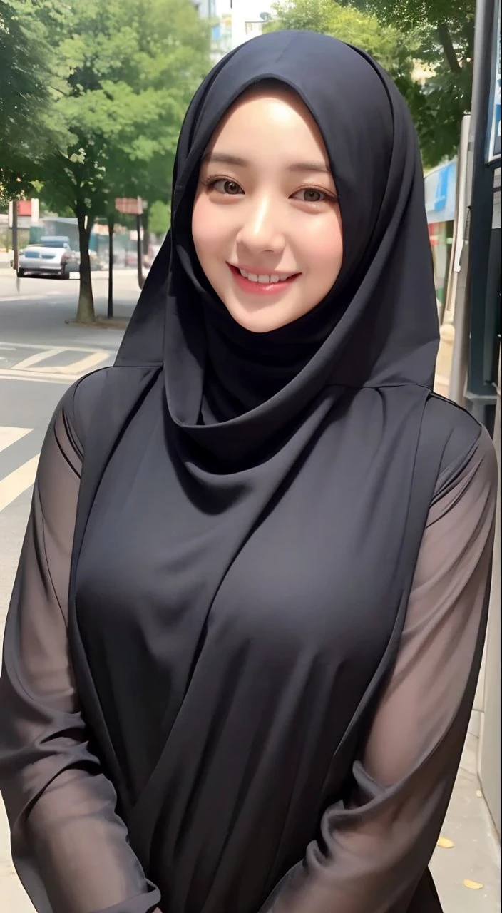 ((Best quality, 8k, Masterpiece :1.3)), 1girl, smiling, full body, slim face, Pretty woman, Ultra-detailed face, Detailed eyes, Double eyelid, blur background, slim face, cleavage, big tit, lay down, bad, shy face, o face, hands up, spread leg