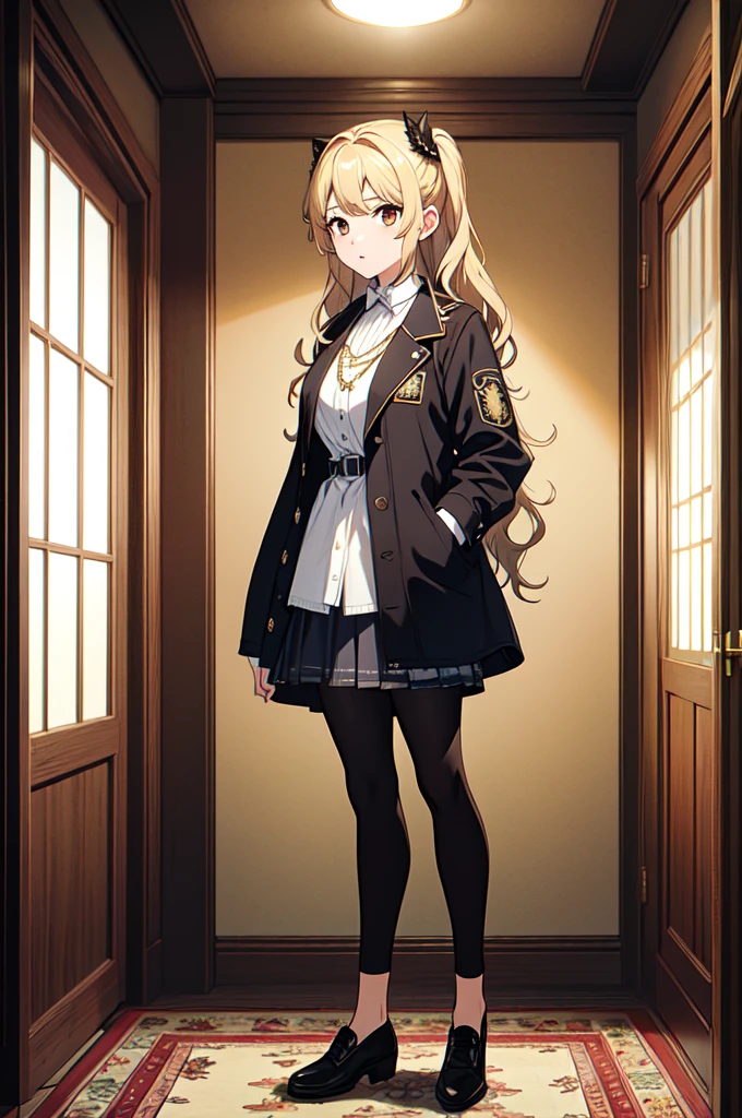 masterpiece, 32k, extremely detailed, finely detail, intricate details,
BREAK
(absurdres:1.1, highres:1.1, ultra detailed:1.1),
insanely detailed, absurdres,
(high resolution:1.1, ray tracing:1.1, refraction:1.1)
(1 female, 独奏:1.3),
BREAK
perfect symmetrical face, pony tail, ((Wavy Hair)), (((Casual wear))), jacket
BREAK
(((full body))), standing,
BREAK