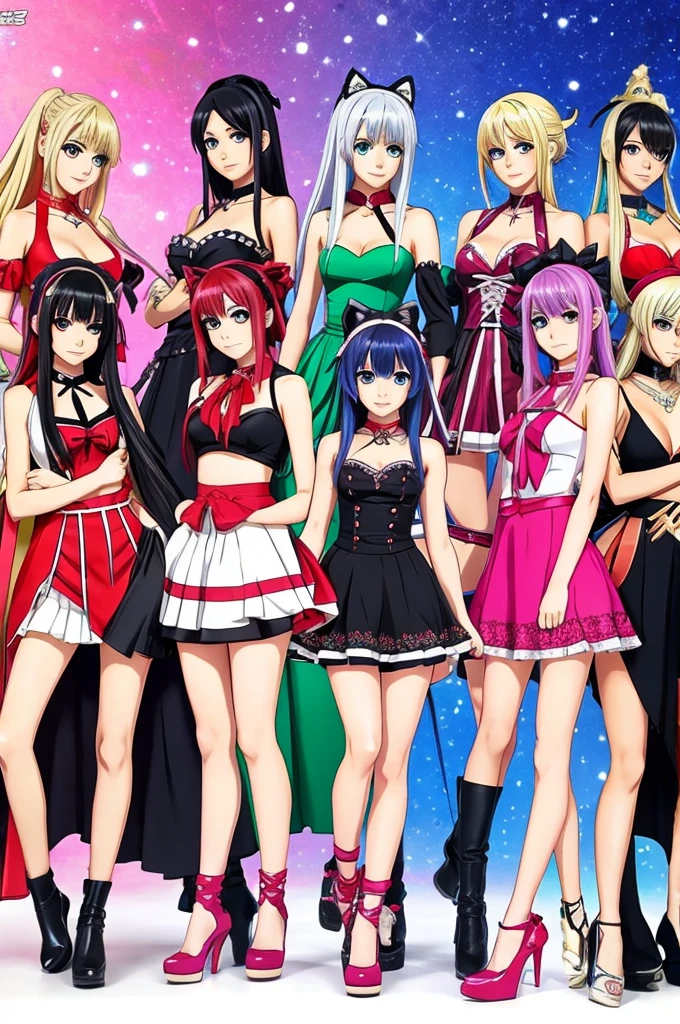 anime style galexies 