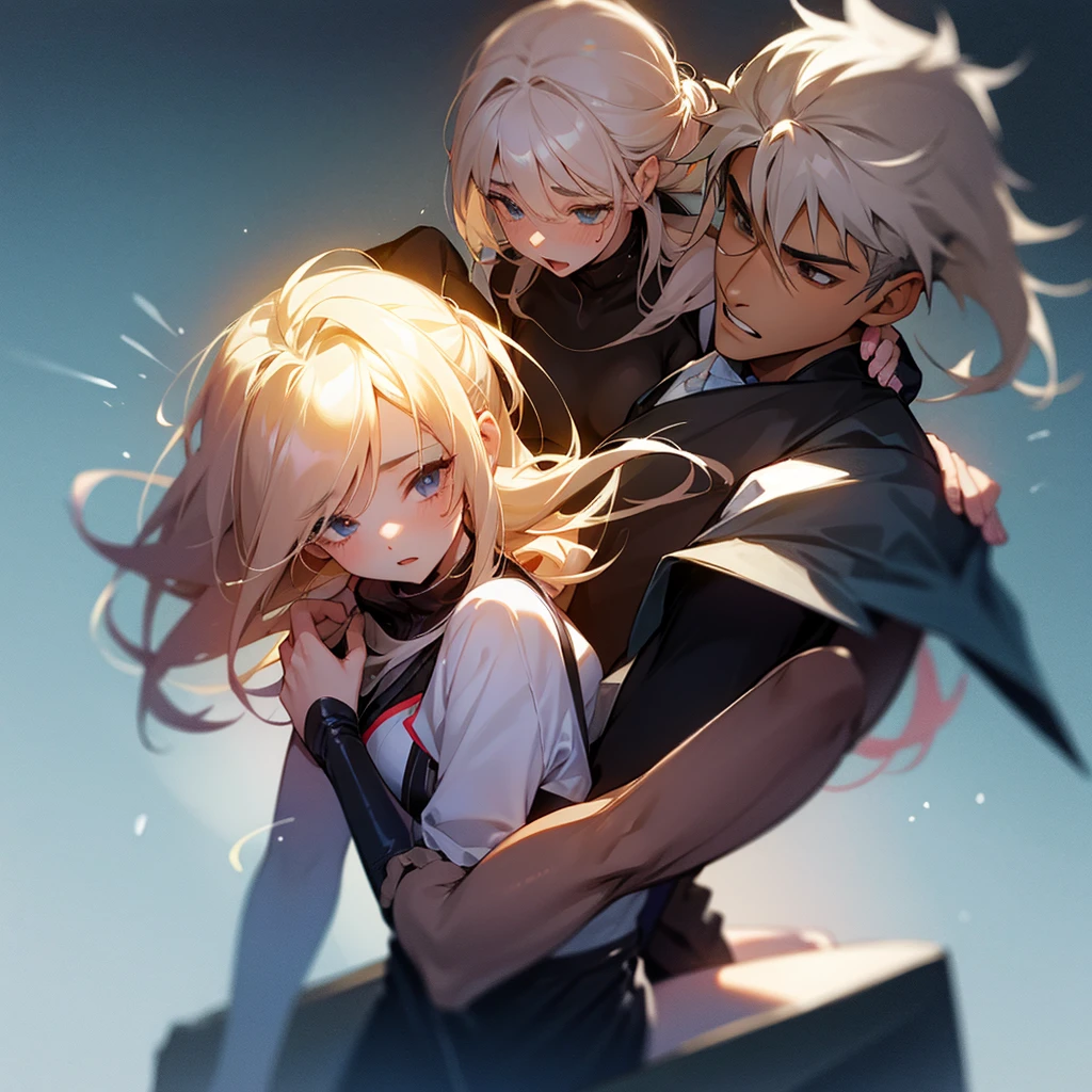 A girl and a boy having sex
