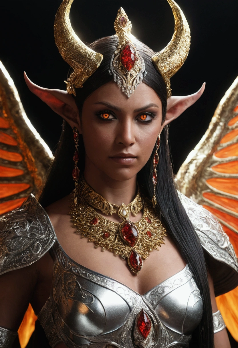 Female Demon Planet: Sol
Metal: Gold Element: Fire Color of Candles: Black Plant: Juniper
Rank: Marquis Samigina is a Demon of the Day and governs 30 legions of spirits. She gives news of those who have died and are in hell and teaches liberal sciences.
Samigina is very dark, piercing eyes, tanned and has colorful wings.