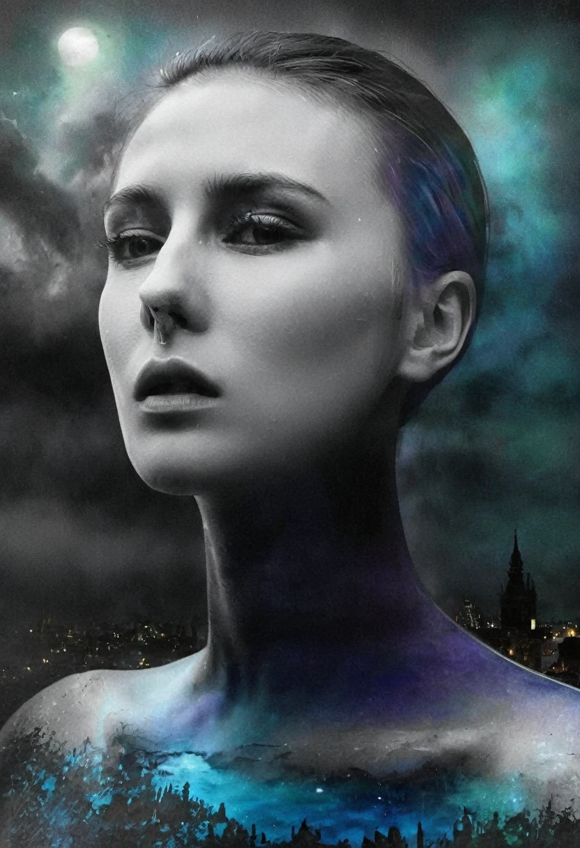 my fears seen from my soul are different my fears look sad and desolate , impressive colors 16k nostalgia light dark and sad atmosphere