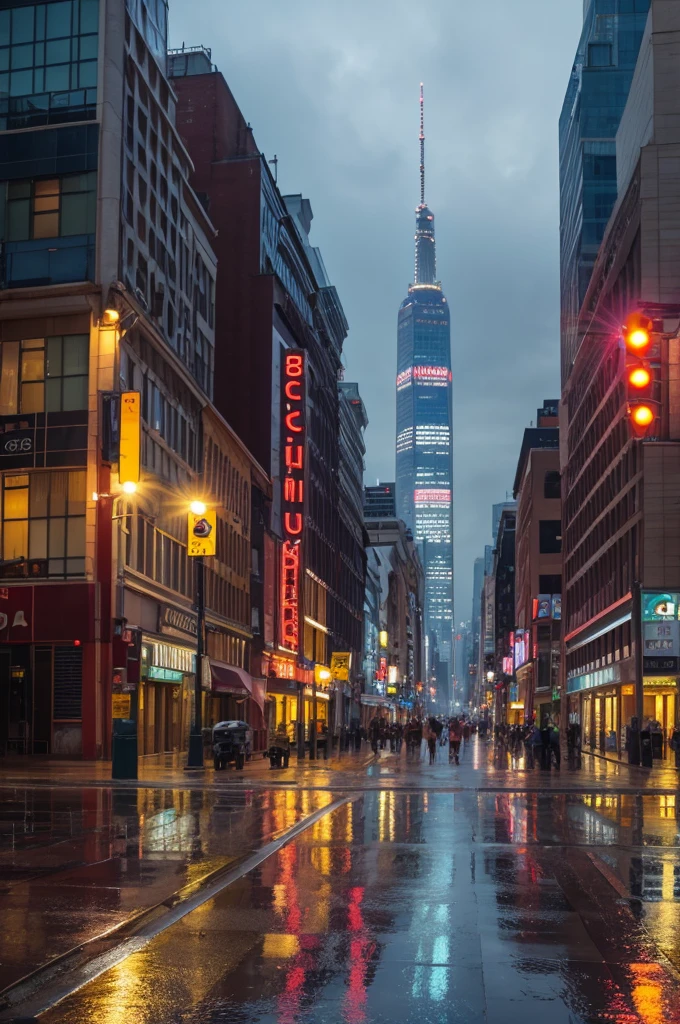Rainy city images