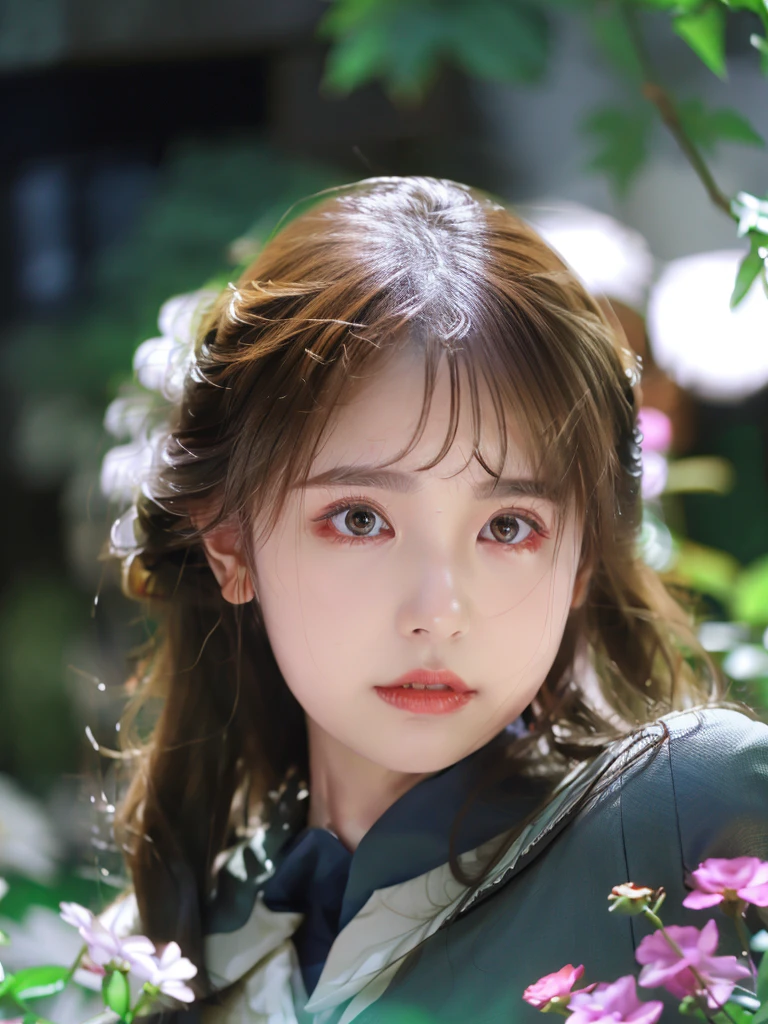 best quality,realistic,highres,masterpiece:1.2,ultra-detailed,professional,vivid colors,sharp focus,physically-based rendering,bokeh,(HDR),studio lighting,(UHD),extremely detailed eyes and face,beautiful detailed eyes,beautiful detailed lips,long eyelashes,2girls,anime,portrait,soft color tone,natural lighting,flower garden,graceful posture,delicate clothing,fantasy,subtle shadows