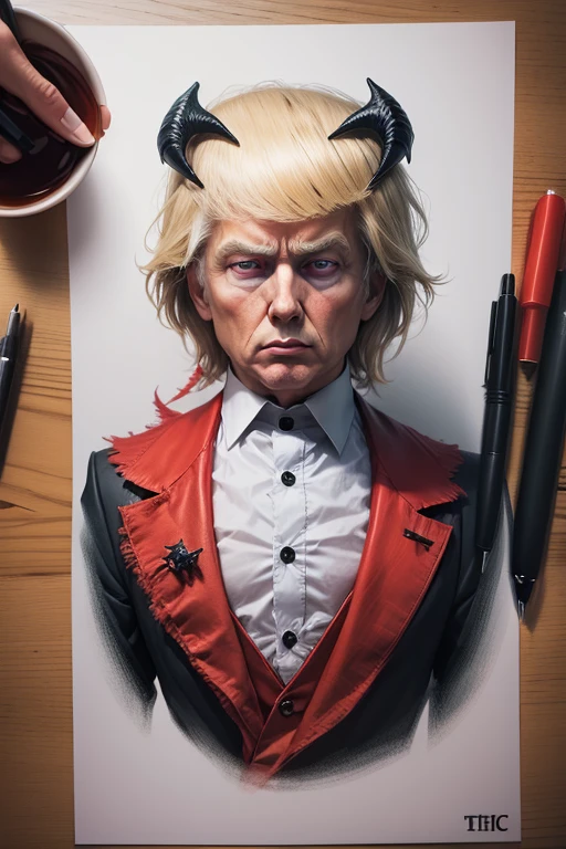 Draw the antichrist donald trump