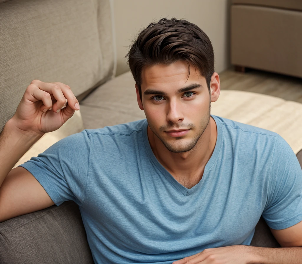 Realistic 27 years old man from USA