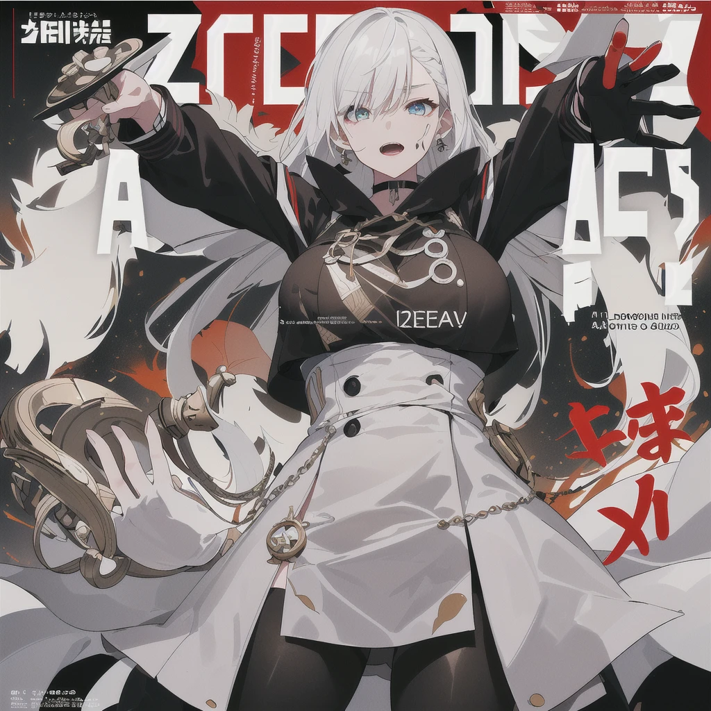 ((((dramatic))), (((Grainy))), (((intense))) film poster featuring a young platinum white hair woman as the central character. She stands have confidencely in the center of the poster, wearing a stylish and edgy Harajuku-inspired hip hop Costume, with a determined Performance on her face. The background is aesthetic atmospheric dark and Grainy, With danger and tension. The article is bold and to attract attention, with a Catchy tagline that adds to the overall feeling of drama and excitement. The color palette is mainly dark with splashes of Vibrant neon colors, giving the poster a dynamic and visually impressive appearance,tachi-e
(magazine:1.3), (cover-style:1.3), fashionable, woman, 1 person、Vibrant, Costume, Sexy seductive poses, front, colorful, dynamic, background, element, have confidence, Performance, Holding, statement, accessories, Majestic, Coiled, The surrounding area, touch, scene, article, cover, bold, to attract attention, title, stylish, font, Catchy, Heading, big, impressive, Modern, trend, concentrated, fashion、Red hair