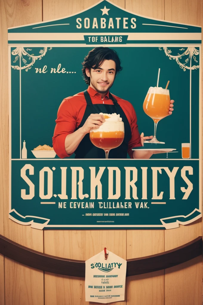 Create a poster for a restaurant with the name Solidarity Delights 