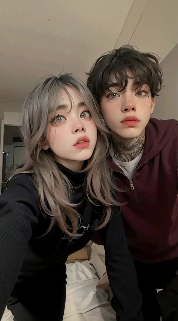 billie eilish, 8K, ultra-realism, ultra HD deatiled face