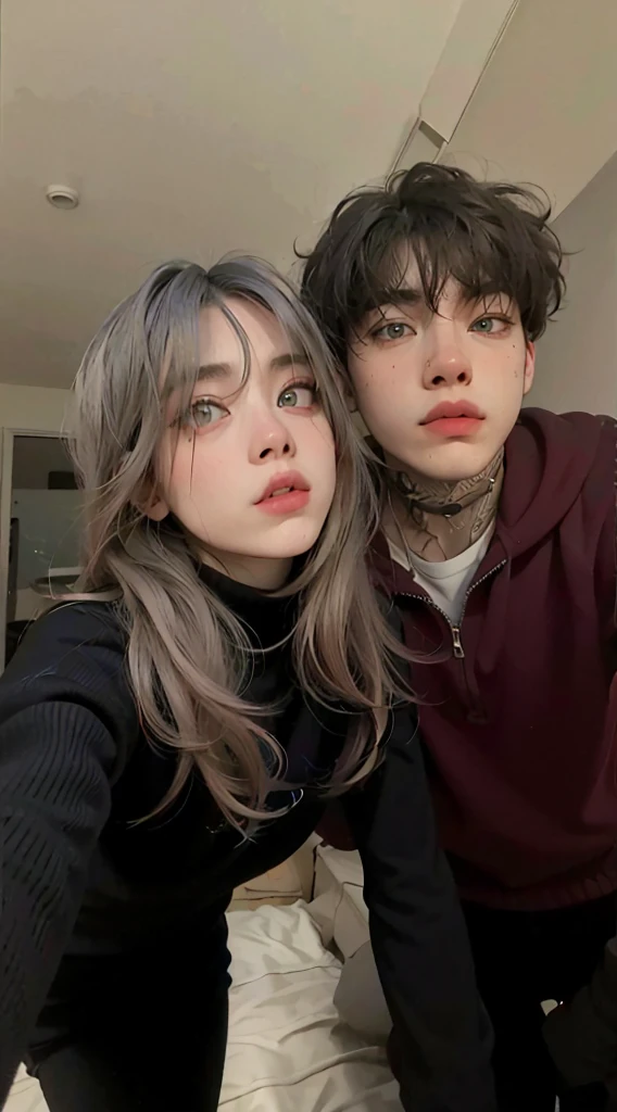 billie eilish, 8K, ultra-realism, ultra HD deatiled face