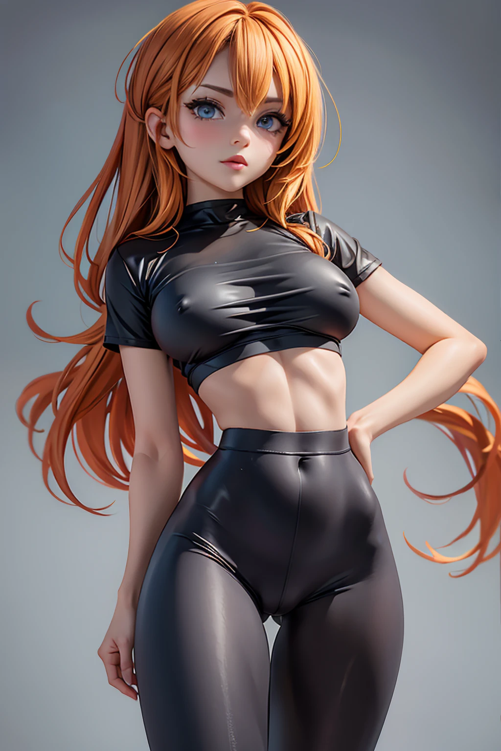 UnderBoob T Shirt, tight leggings