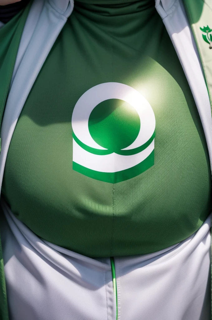 Arabic team logo green color with white symbol 