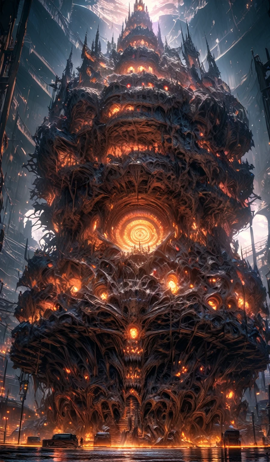 (masterpiece), (ultra detailed), (beautiful), (UHD, HDR), (8k), (highres:1.2), (intricate and beautiful:1.2), (dramatic lighting:1.2)

Tower of nightmare