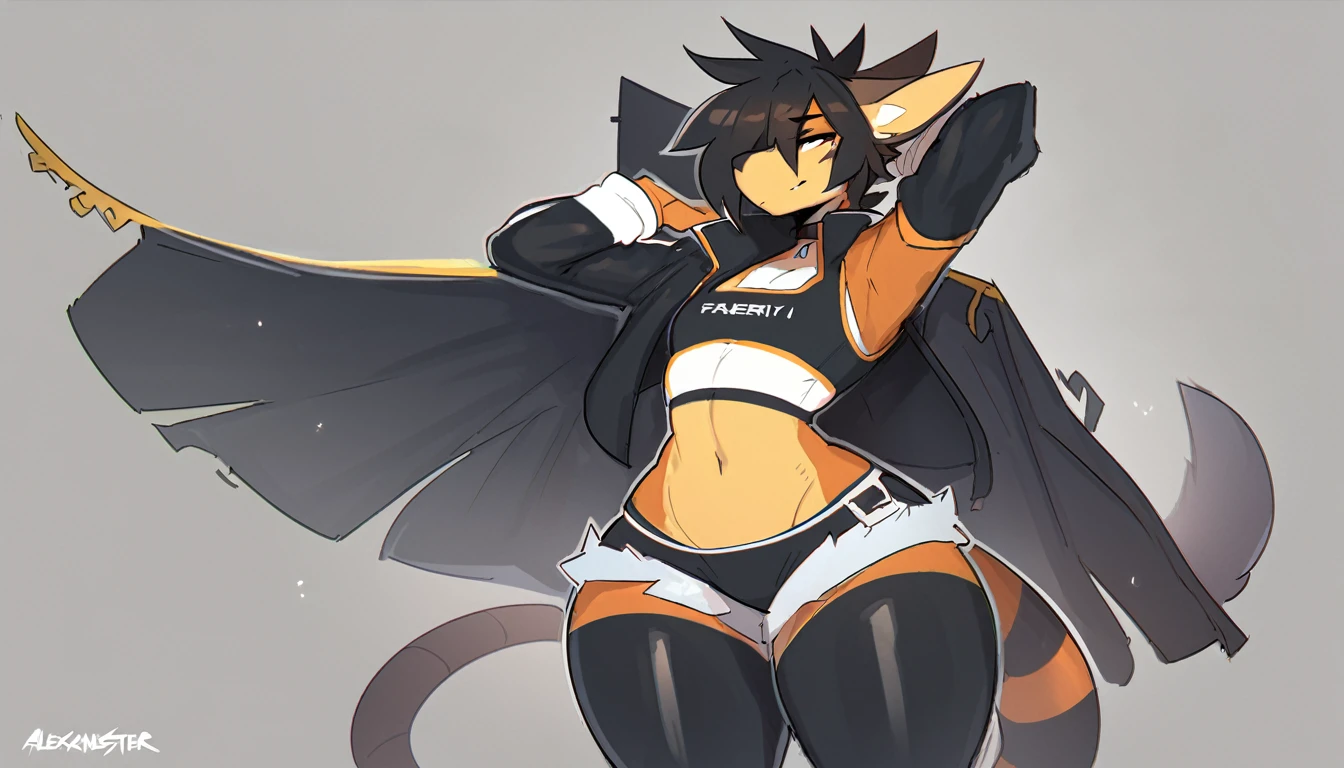 masterpiece,best quality,<lora:tighnariv2:1>,tighnari \(genshin impact\), male focus, 1boy, solo, seductive, hoodie, simple background, sitting, from above, nipples, femboy, small breasts, rating: explicit, nsfw, fluffy tail, thighhighs, white background, two-tone gloves, tight clothes, (shorts:1.3), drawstring, looking at viewer, hood down, closed mouth, long sleeves, orange gloves, blunt ends, black gloves, multicolored clothes, white shirt, collared shirt, hooded jacket, femboy, smile, arrogant, wide hips, slim, (sexy:1.2), seductive, big ass, looking at viewer, blush, beautiful