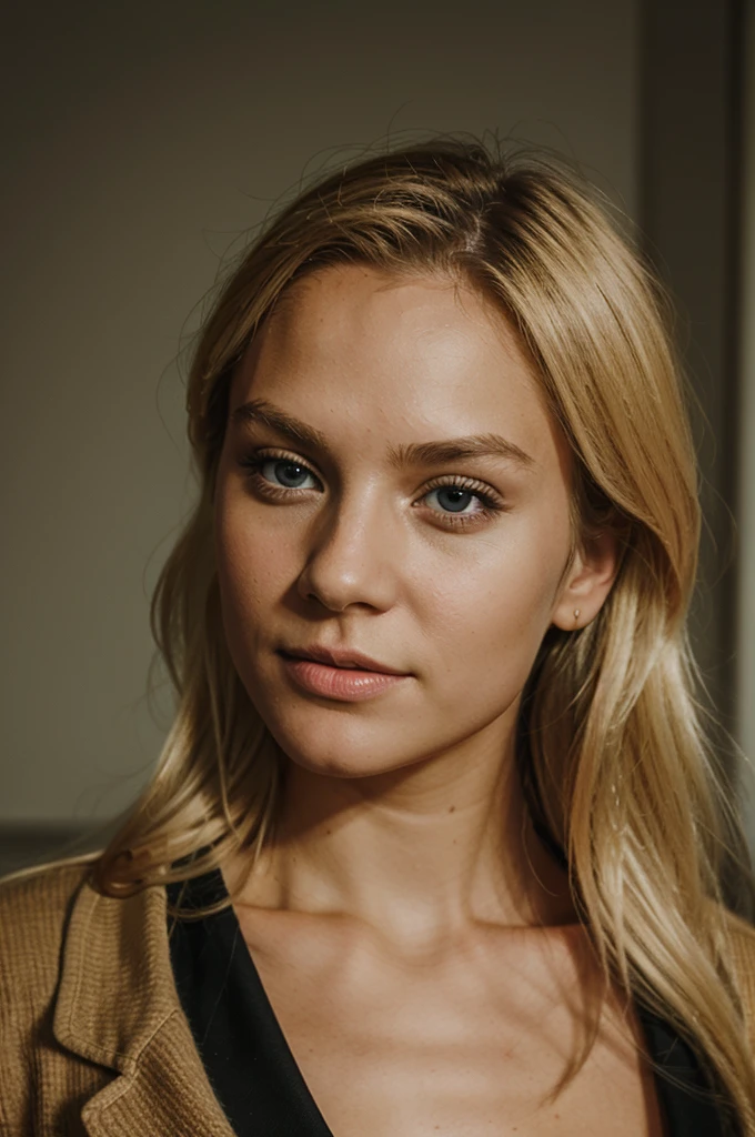 blonde swedish girl, portrait, phone quality