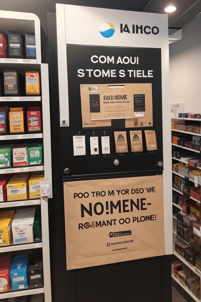 A slogan for pod sales, com o nome update