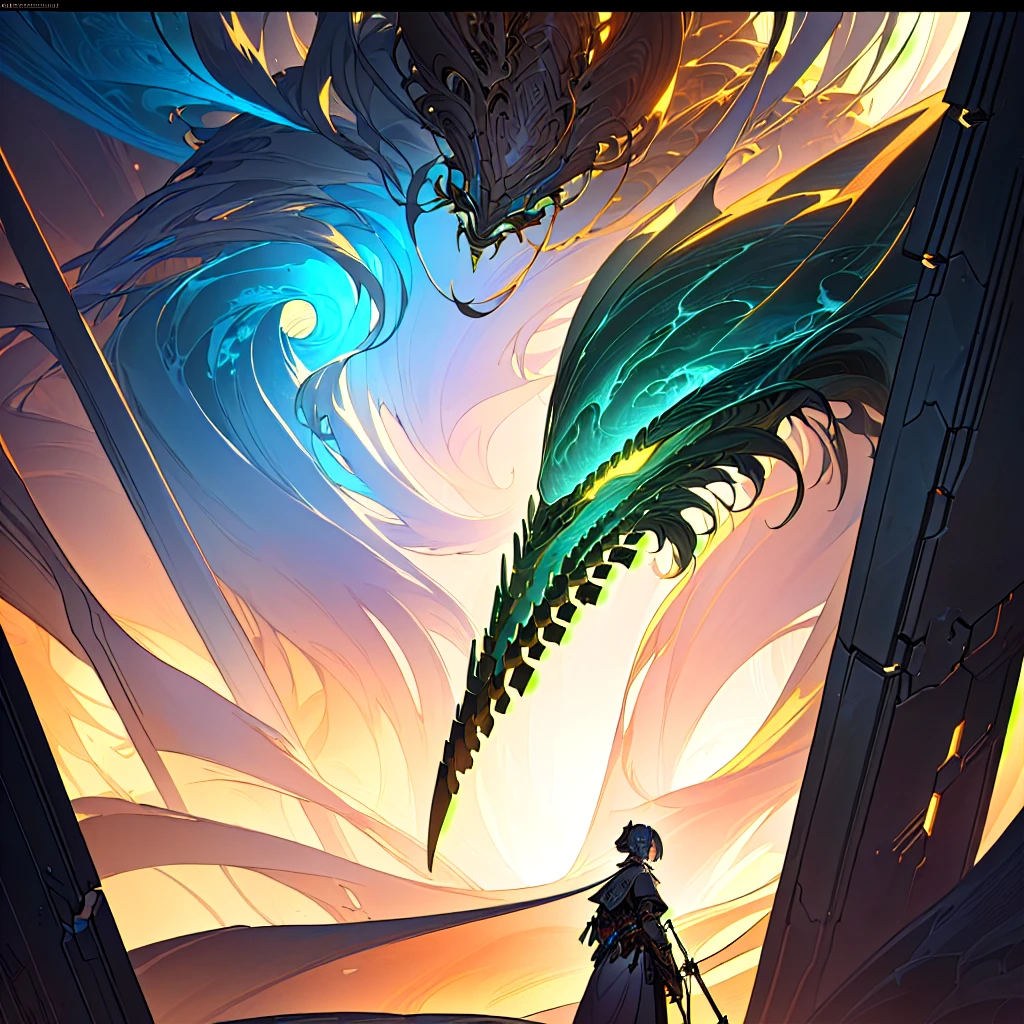 masterpiece, best quality, (extremely detailed CG unity 8k wallpaper), (best quality), (best illustration), (best shadow), absurdres, realistic lighting, (Abyss), beautiful detailed glow, art by PeterMohrBacher,