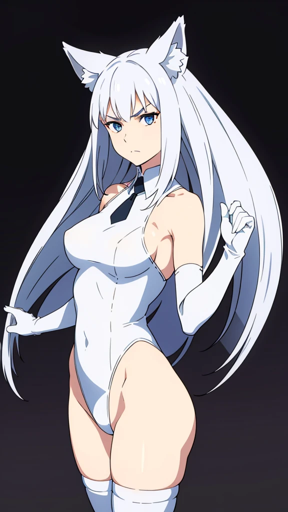 Masterpiece, High quality, High quality of art, anime lineart, 1girl,white hair, black eyes, white eyebrow, red eyeshadow, Tall, big hips, big chest, very blush, white hearts in eyes, in future base, looking at viewer, smile, white skin, naked, fluffy white pussy, big nipples, hairy pussy, In the database of the future somewhere in Antarctica