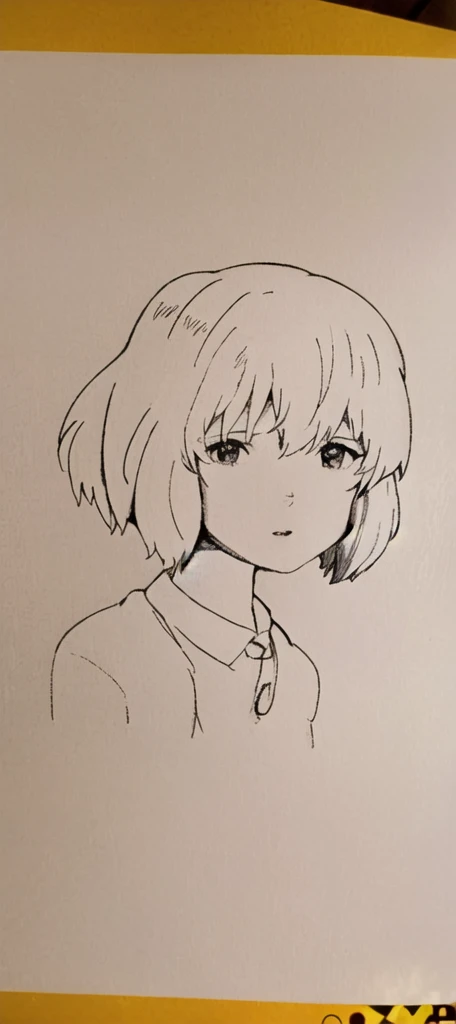 a cute anime girl, light yellow hair, sitting, JK uniform, warm lighting, blurred foreground, (best quality,4k,8k,highres,masterpiece:1.2),ultra-detailed,(realistic,photorealistic,photo-realistic:1.37),detailed eyes,detailed lips,extremely detailed face,long eyelashes,highly detailed,intricate details,soft focus,cinematic lighting,beautiful colors,vibrant,elegant,graceful,serene,peaceful,dreamy