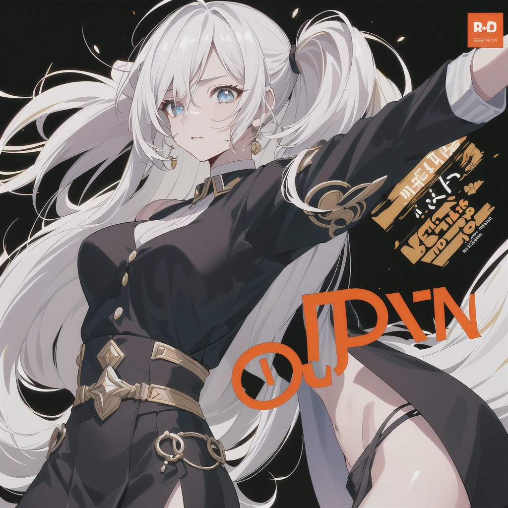 ((((dramatic))), (((Grainy))), (((intense))) film poster featuring a young platinum white hair woman as the central character. She stands have confidencely in the center of the poster, wearing a stylish and edgy Harajuku-inspired hip hop Costume, with a determined Performance on her face. The background is aesthetic atmospheric dark and Grainy, With danger and tension. The article is bold and to attract attention, with a Catchy tagline that adds to the overall feeling of drama and excitement. The color palette is mainly dark with splashes of Vibrant neon colors, giving the poster a dynamic and visually impressive appearance,tachi-e (magazine:1.3), (cover-style:1.3), fashionable, woman, Vibrant, Costume, Sexy seductive poses, front, colorful, dynamic, background, element, have confidence, Performance, Holding, statement, accessories, Majestic, Coiled, The surrounding area, touch, scene, article, cover, bold, to attract attention, title, stylish, font, Catchy, Heading, big, impressive, Modern, trend, concentrated, fashion,