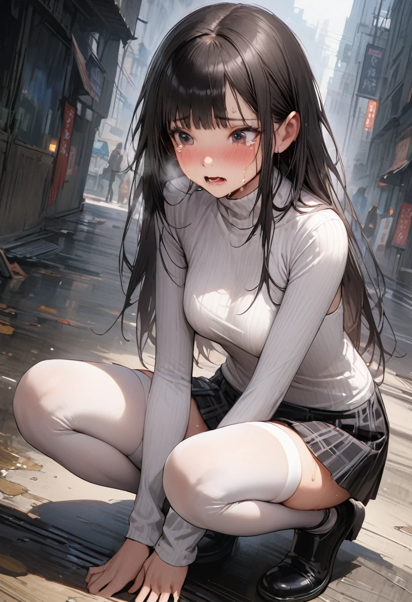 - [] Wet, see-through T-shirt, (((Spread your legs squatting))), on the famous Tokyo streets, moaning in pain, feeling pain, tears flowing, crying with pain, bust Botox, lying on your back, big, Naked lower body, No panties, Live ass, Perfect body, Open (perfect body, small ke)), fashion photorealism, details of high resolution system, Photography, sharpness, unique 850 4, koda850 k portrait camera, f1.6 lens, rich colors, surreal textures, magnificent light textures, surreal art, Cinestil 800 fashion mechanism, frightened crying, covered with tears, obeying pain, moaning in pain, grimace in pain,