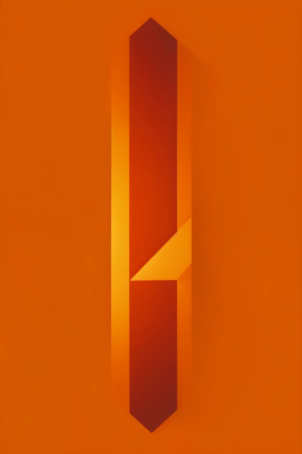 letter f in the shape of a fox tail, in orange tone 