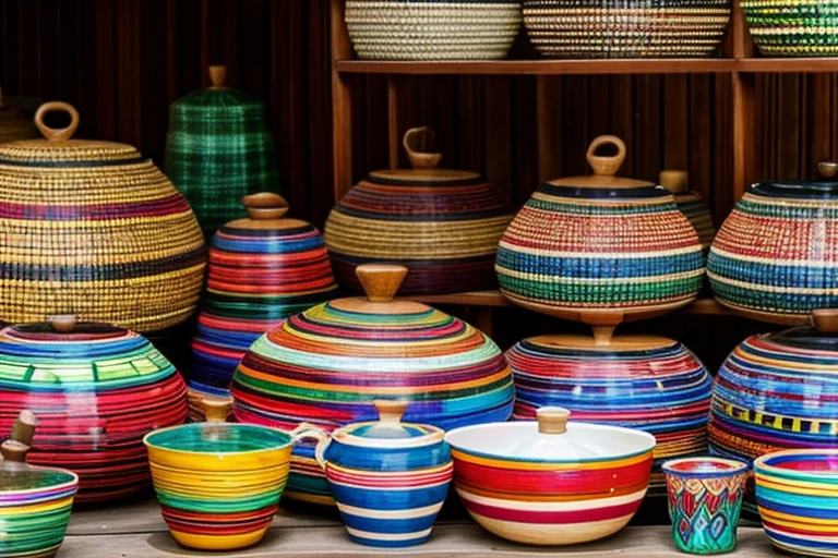 A collection of Mexican crafts., varied