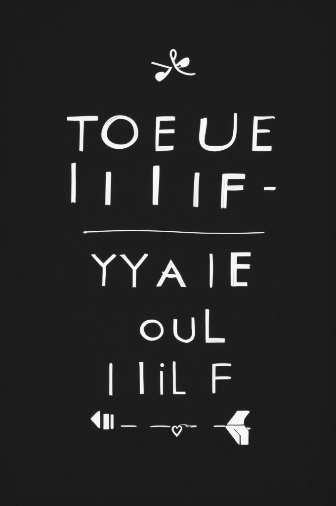 The phrase "that's my life" written on a black background