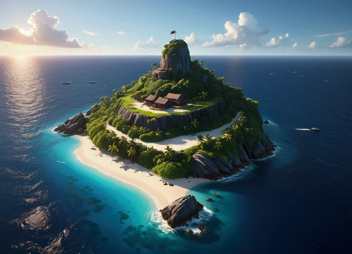 an island