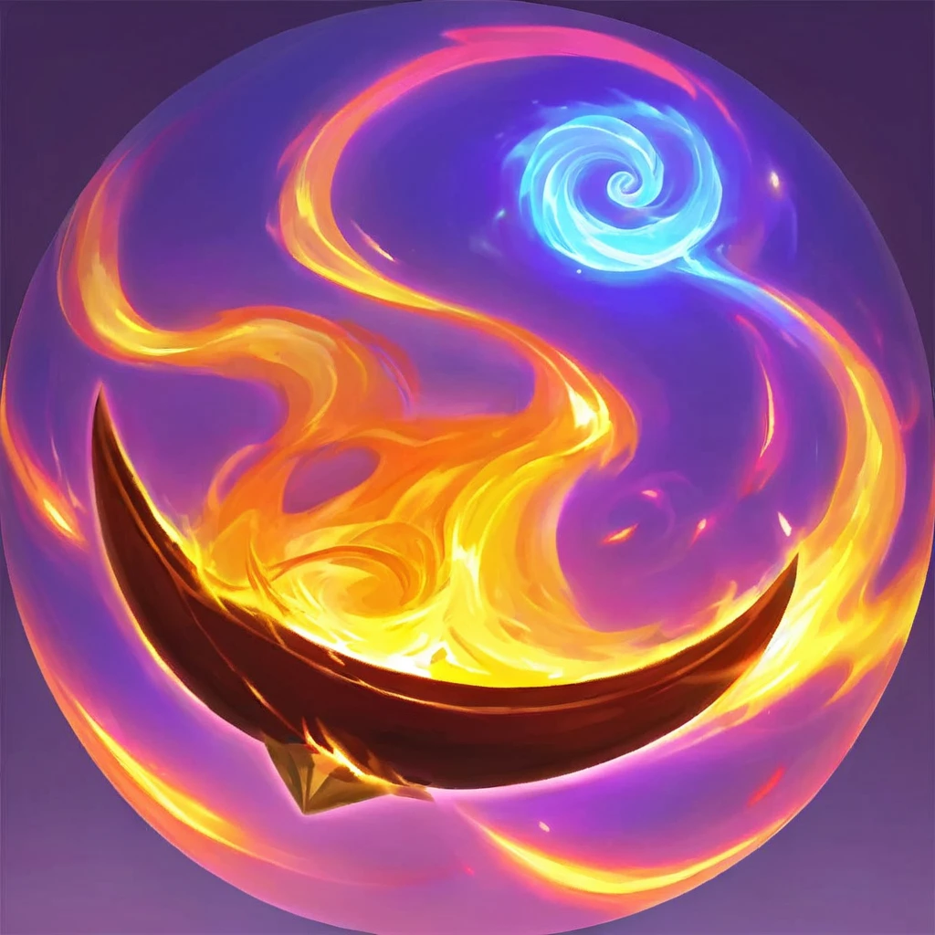 I want a character icon, mastering the Fire elements
